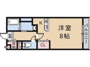 アメニティー東住吉の物件間取画像